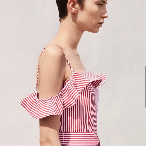 STRIPED MIDI DRESS - NWT - Picture 5 of 8